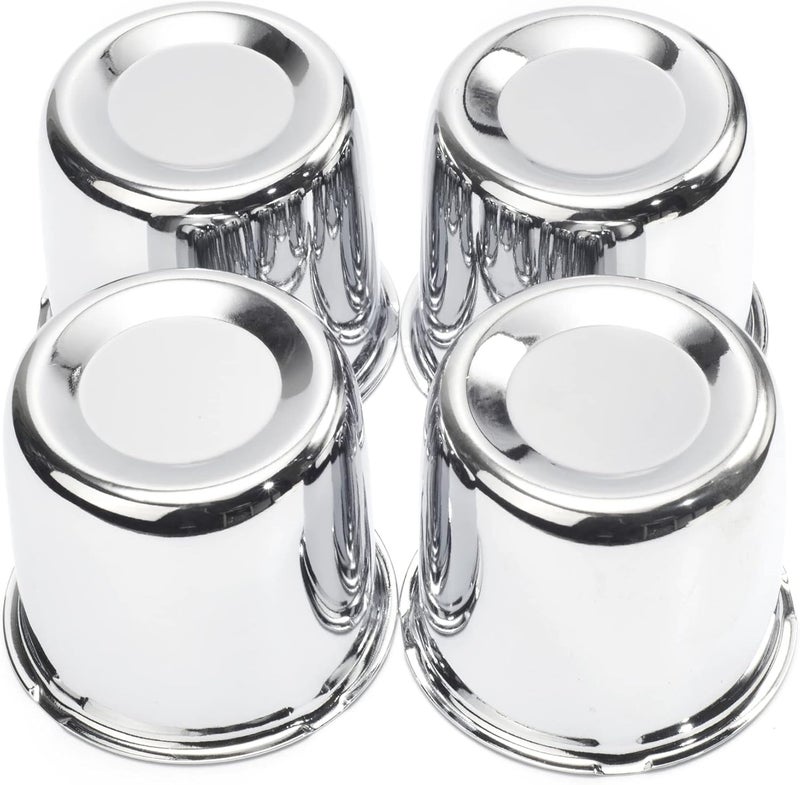 RTRHINOTUNING 4PCS 3.31in Push Through Trailer Wheel Center Caps Hub Caps for 84mm/ 3.31" Truck Rim Bores Chrome Center Cap for Rims - Image 1